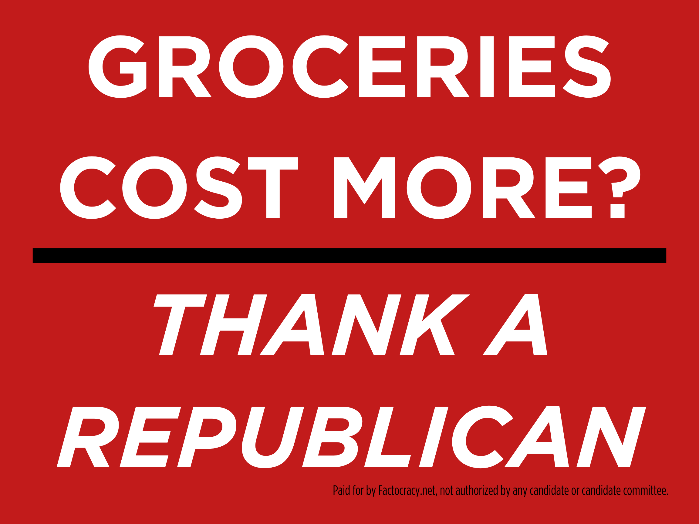 Republicans Love Tariffs – You Pay!