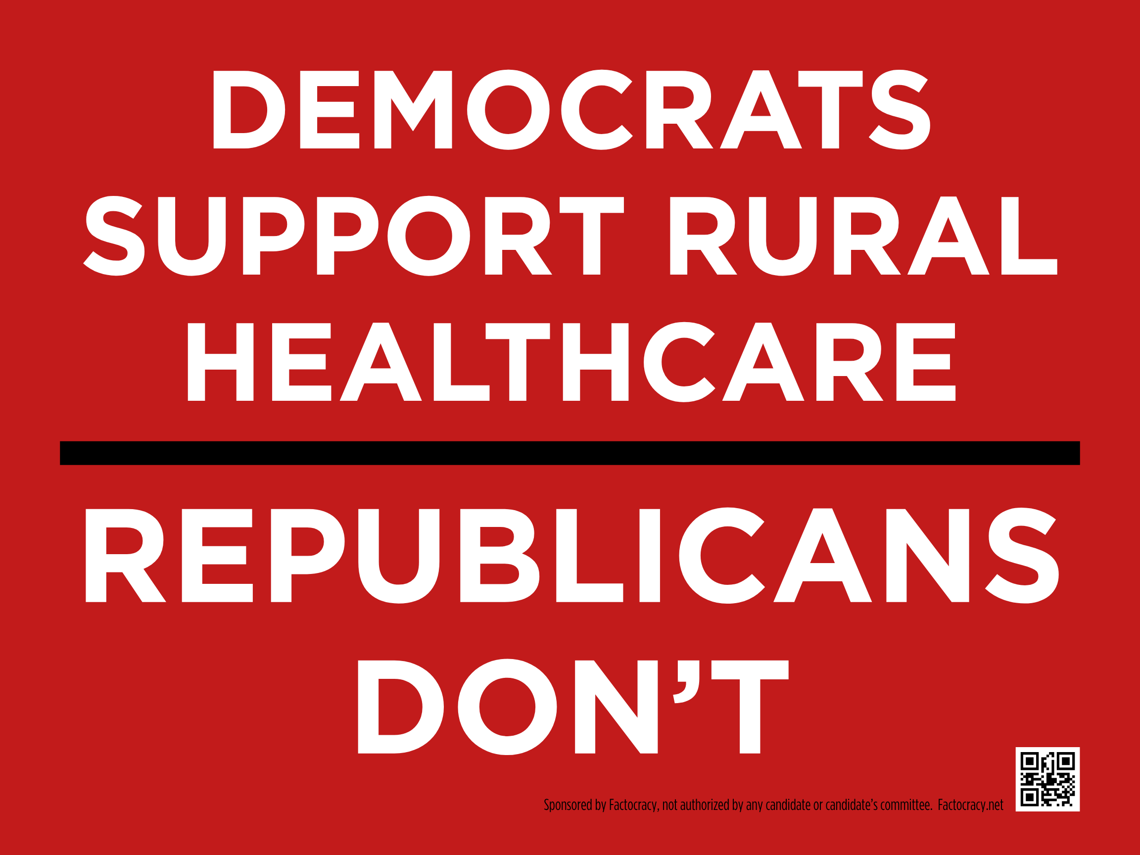 Democrats Support Rural Healthcare