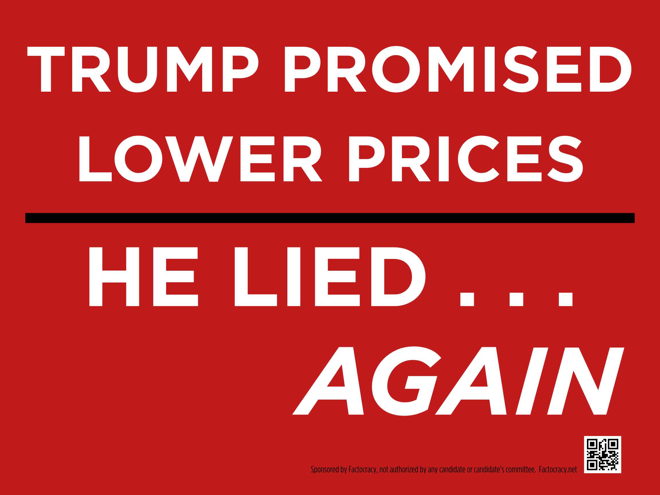 Trump Promised Lower Prices